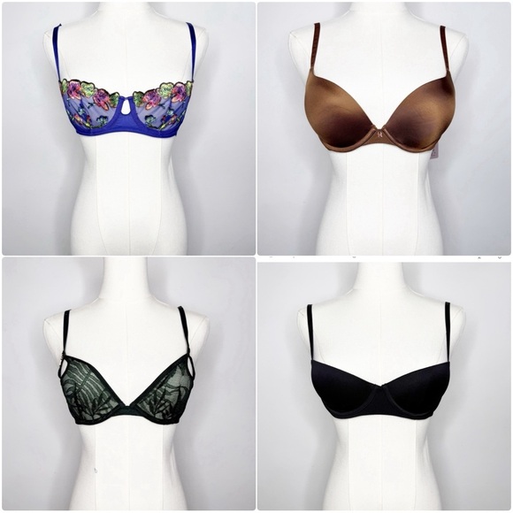 Savage x Fenty BRA Bundle Lot of 4 Size 30C NWT - Picture 1 of 6